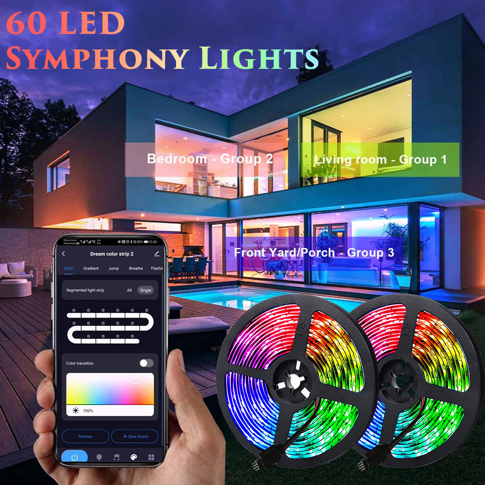 LED Strip Lights RGB 5050 Waterproof Flexible Ribbon